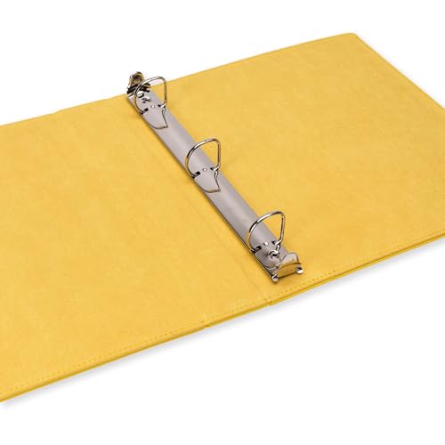 Image of Vault X Slim Ring Binder, 540 Cards, fits 9 Pocket Pages, Exo-Tec Material, 3 D-Ring Folder, for Trading Cards (Yellow)
