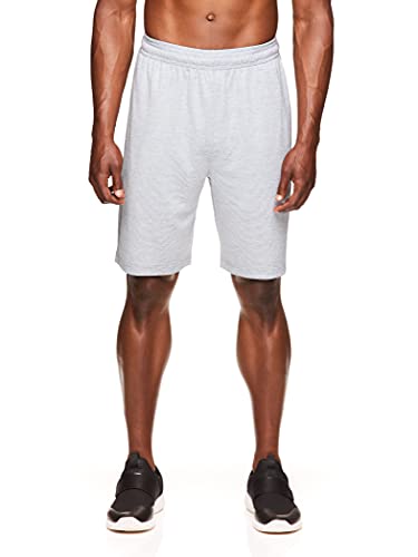 HEAD Bermuda masculina de malha Break Point para treino academia e corrida com cintura elástica e co