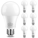 novapollo Dimmable Light Bulb, 100 Watt Equivalent LED Bulbs, E26 14W 1600LM 5000K Daylight White A19 Lightbulbs, 80+ CRI, 15,000 Hour Lifespan - 6 Pack