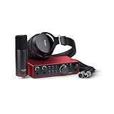 Focusrite Scarlett 2i2 Studio 4th Gen USB Audio Interface - Professional Recording Solution with High-Performance Preamps Bundle with Pop Filter, Microphone Stand, and Shock Mount (4 Items)