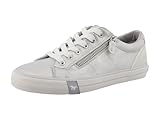 MUSTANG Damen Low-Top Sneaker, Frauen Halbschuhe,Turnschuhe,Laufschuhe,schnürschuhe,schnürer,straßenschuhe,Sportschuhe,Silber,39 EU