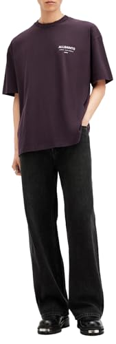 Image of AllSaints Men's Underground Oversized Short Sleeve Crew Neck Shirt
