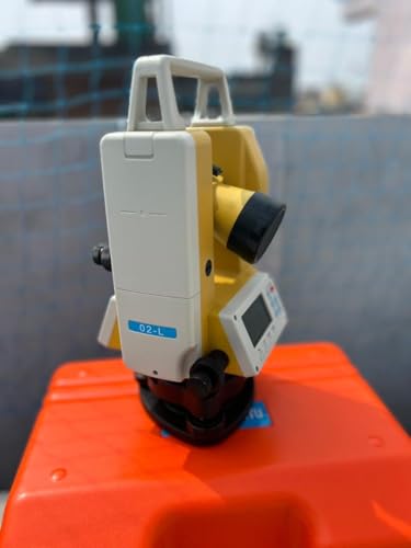 DT8-05LS Digital Theodolite, 5-Second Accuracy, Optical Plummet, Yellow and Gray, 10\"L x 6\"W