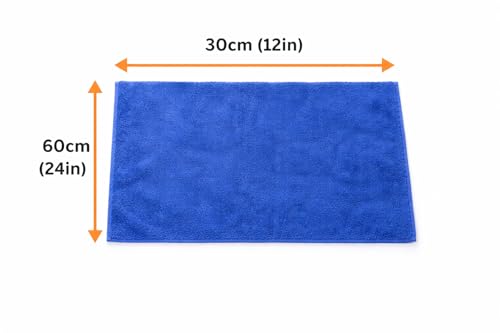 Image of Premium 400 GSM Microfiber car Cleaning Cloth (Pack of 6) | absorbant Microfiber Cloth| car and Bike Washing and Cleaning Multipurpose Micro Fiber Cloths (Multicolour)