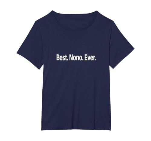 Best NONO Ever T-Shirt, Women's Plus, Navy Blue, 5X