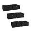 6 Black Bins