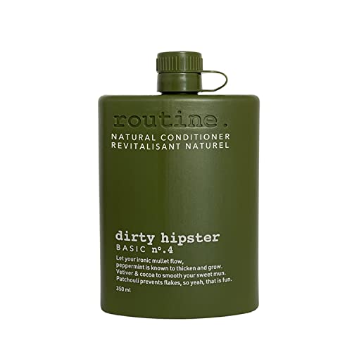 Routine Hair Conditioner For Women And Men - 350 Ml | Normalizing Conditioner For All Types Of Hair | Moisturizing And Cleansing Conditioner | Travel Size Scented Conditioner | Dirty Hipster #TOP25