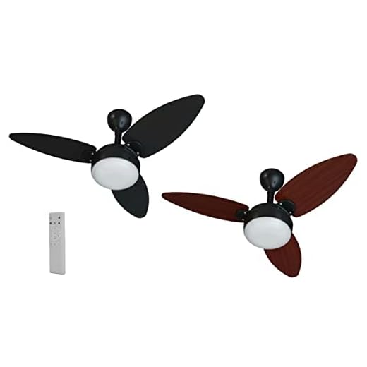 Ventilador de teto Elluz cz 3p pr/tabaco c/r, inverter bivolt