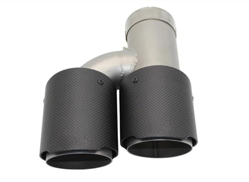 Double sortie tuyau d'échappement universel silencieux 51mm