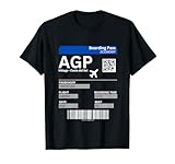 Ein tolles Malaga Urlaubs Design mit der Grafik eines Board Tickets für einen Flug zum Flughafen Málaga - Costa del Sol AGP in Andalusien. Ideal für jeden der gern zum wandern, feiern oder relaxen an die Costa del Sol nach Malaga reist.