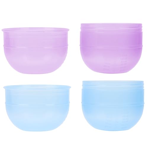 HOMOCONO 2 Vasos Agitadores para Teñir el Cabello Escala, de Plástico Pp, Herramienta para Mezcla de Tintes en Peluquería, Paquete de 2 Unidades Color Aleatorio