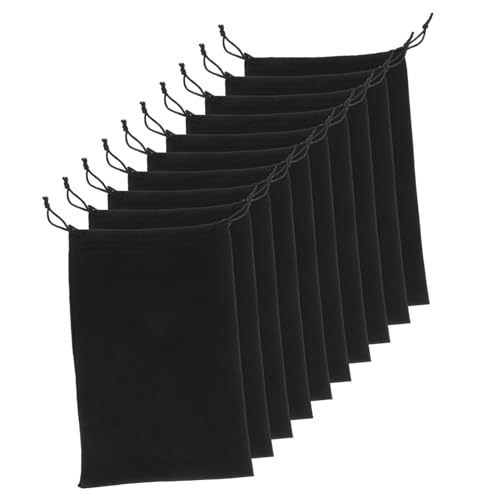 BESPORTBLE 10pcs Ski Goggle Bag Carrying Pouch for Goggle Replacement Lens Camera Lenses Soft Micro-Fiber Protective Storage Case Sleeve with Draw String