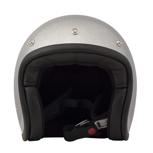 Casque Moto DMD à paillettes argent pour vos virées urbaines en taille L - 5