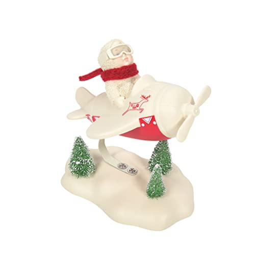 Department 56 Snowbabies Christmas Memories Santa I'm on My Way Figurine, 5.2 Inch, Multicolor