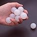 White Solid Silicone Balls 2mm to 20mm Diameter, Round High-Density Balls, Industrial Replacement Parts, High Elasticity and Durable for Machinery Equipment Seals Valves Pumps(20pcs,2mm)