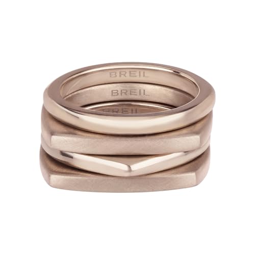 BREIL joyas NUEVA colección TETRA, ANILLOS PARA MUJER en ACERO COLOR ROSA ORO talla 16 SIN PIEDRAS - TJ3021 BREIL joyas NUEVA colección TETRA, ANILLOS PARA MUJER en ACERO COLOR ROSA ORO talla 16 SIN PIEDRAS - TJ3021