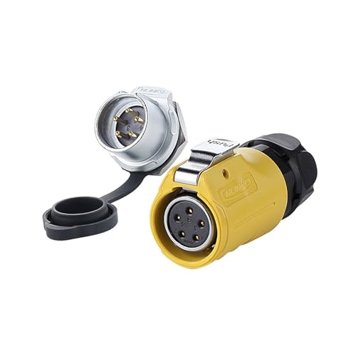 Connecteur étanche LP20 5 broches IP68 : liaison rapide contre l'humidité