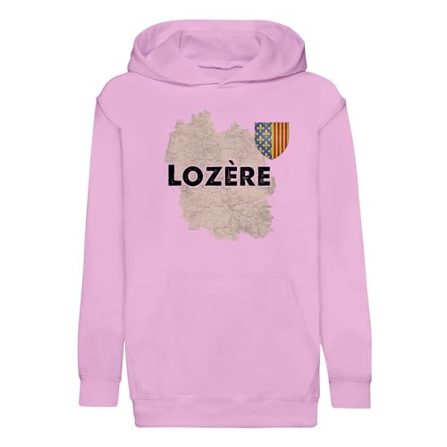 Sweat Lozère enfant confortable contre le froid avec carte de Mende 48