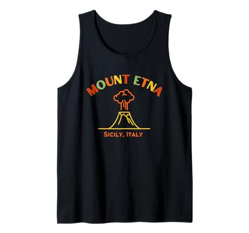 Italia Monte Etna Volcano Travel - Top, T-shirt e Accessori Canotta