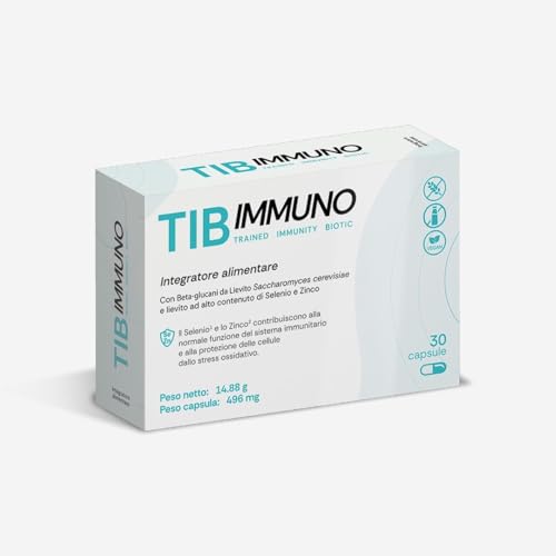 Tindal TIB IMMUNO - Postbiotico con combinazione di β-glucani e Saccharomyces cerevisiae con selenio e zinco