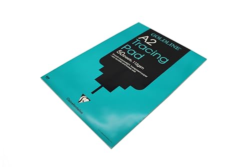 Clairefontaine - Ref GPT3A2Z - Goldline Heavyweight Tracing Pad (Contains 50 Sheets) - A2 (594 x 420mm) in Size, 112gsm Paper, FSC-Certified - Suitable for Tracing Items