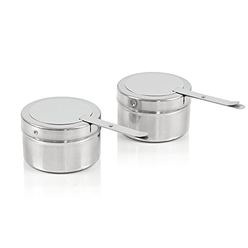 Zelsius Brennpastenbehälter Set (2 Stück) | Behälter für Brennpaste | Ideal für Chafing Dishes