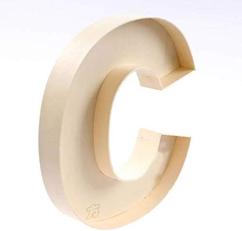 NC Plywood Fillable Wooden Letter Box C (Classic Style, Home & Party Decoration, Gifting)