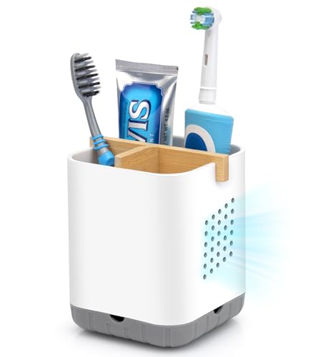 BYUNER Bambus Zahnbürstenhalter Elektrische Zahnbürste, Toothbrush...