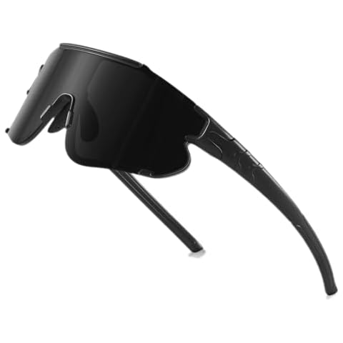 Fanshen Sports Polarized Sunglasses for Men - Baseball Sun Glasses for Youth Womens Cycling, Running Bike UV Protection Cover