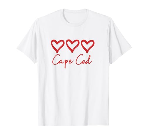 Love Heart Cape Cod Rustic Beach Hearts Massachusetts T-Shirt
