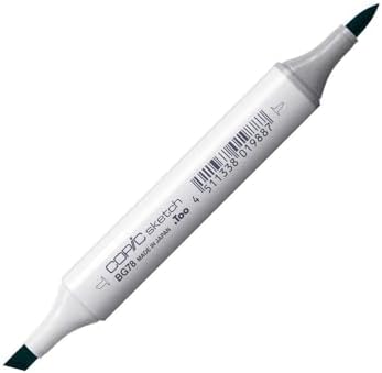 Copic Sketch Marker, Oval Shaped Barrel, Medium Broad and Super Brush Nibs, BG78 Bronze (BG78-S) image 4
