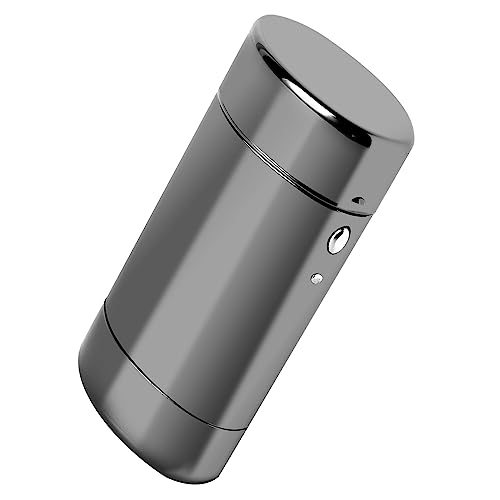 Goshentech Estojo Clássico Vintage, 20 Capacidade, 100 Mm, Tamanho King, Design Oval Para Fácil Aderência, Preto Brilhante Metálico Banhado (Preto)