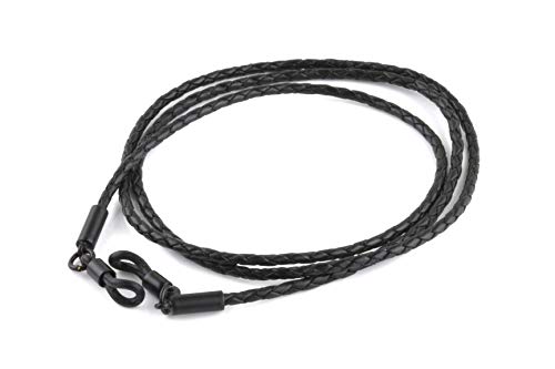 Dowling Brothers Genuine Leather Cord Sunglass Eyeglass Holder Lanyards â€¦ (Bolo Black)