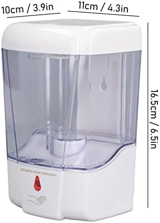 Miniatura 3 de Dispensador automático de jabón sin contacto 23.7 fl oz montado en la pared Sensor infrarrojo Contenedor de jabón líquido para baño Cocina Hotel