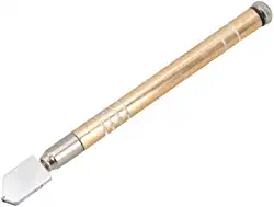 Cortador de Vidro e Espelho Profissional, Metal com Ponteira e Dosador, Ferramenta Manual
