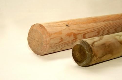 Suregreen Premium Round Wooden Stakes 1.2m x 50mm – Pack of 10 Pressure-Treated Softwood Posts for Durable Garden Fencing, Tree Support & Landscaping Projects