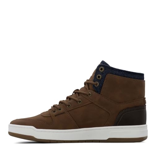 Lee | Daybreaker Hi Sneaker for Men | Comfortable Denim Men's Shoe | Everyday Men Footwear, British Tan/Chocolate, 11 - Image 6