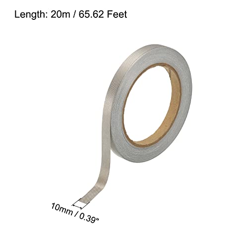 Image of MECCANIXITY Faraday Cloth Tape 0.39 inch W x 65.62 Feet Conductive Cloth Fabric Adhesive Tape Roll for Laptop Cable EMI Shielding 2 Pcs