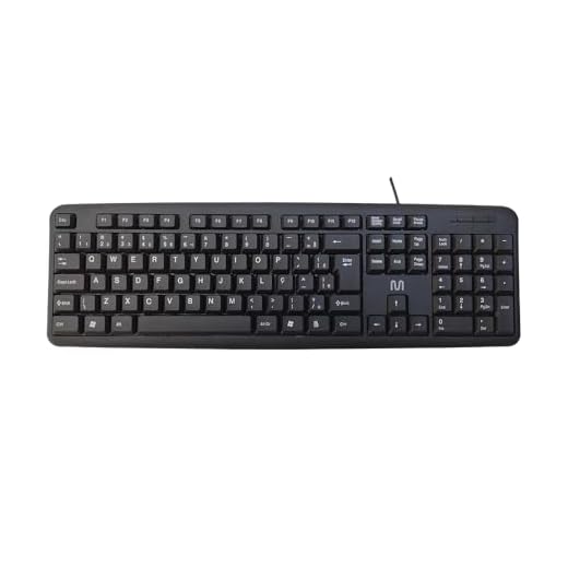 Teclado com Fio Slim Conexão USB Cabo de 150cm Resistente Água Preto Multi - TC065