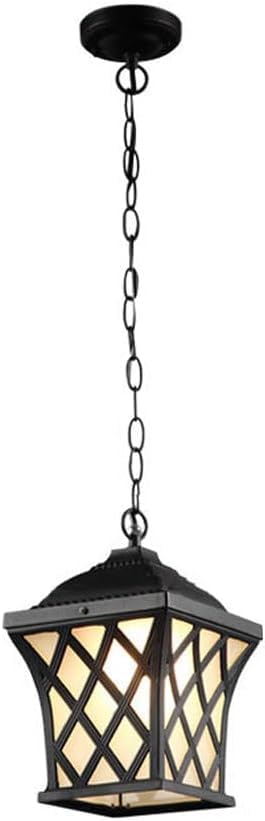 Lampe suspendue extérieure aluminium E27 lustre de plafond durable style européen