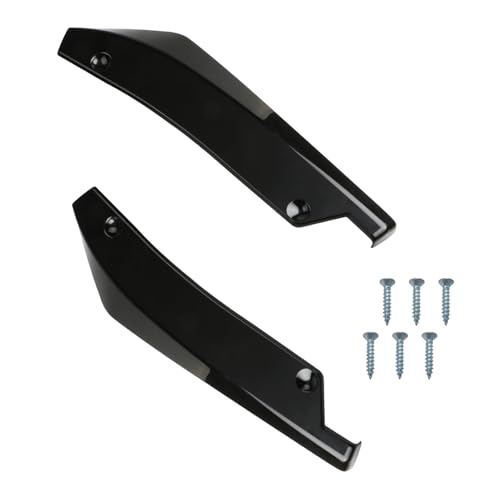 GAOLAOSY 2PCS Car Rear Bumper Canard Diffuser Protector, Anti-Collision Side Fenders Skirt Bumper Lip Splitter, Car Spoiler Body Guard Protector, Universal Auto Exterior Decoration Kit (Black)
