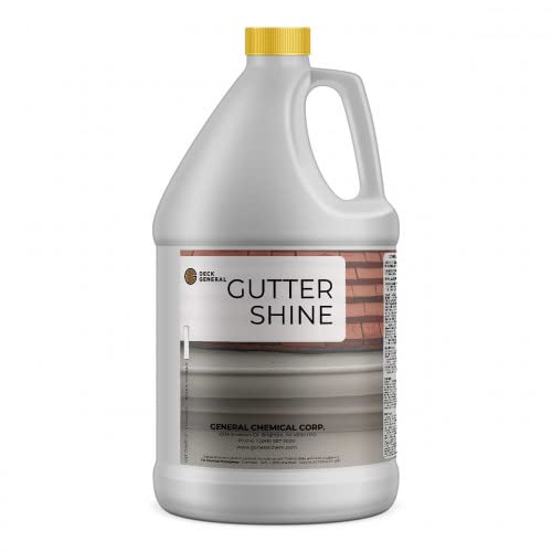 DeckGeneral Gutter Shine - Industrial Strength Cleaner Concentrate for Sparkling Gutters -