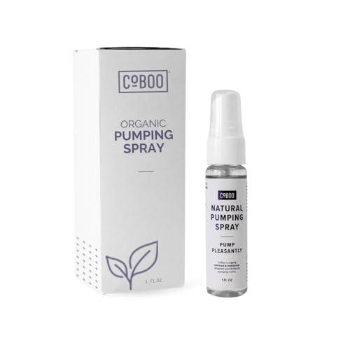 Image of CoBoo Breast Pump Flange Spray | Helps Sore Nipples & Clogged Milk Ducts | Skin Lubricant for Breast Pumping | Apply Pumping Spray Directly to Shields | Vegan & Lanolin Free | (1 Fl Oz)