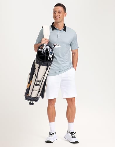 Image of Men's Golf Polo Shirts Dry Fit Performance Moisture Wicking Casual Print Golf Shirts for Men Breathable