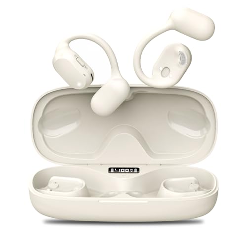 Image of BANIGIPA Open Ear Headphones, True Wireless Earbuds, Bluetooth 5.4 Headphones w /Dual Mic for Calling, Comfort Sports Over Ear Earbuds w /Earhooks for Running Traveling, IP67 Waterproof, 40H Playtime