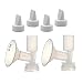 Non-Insert, One-piece Small Flange Kit for Ameda Purely Yours, Ultra Breastpump (Flange 22 mm), with Duckbill; Made by Maymom