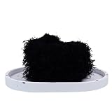 Whakano 5 Stück Chenilledraht Pfeifenreiniger 100cm x 15mm,Flauschige Pfeifenputzer Twist Sticks Pipe Cleaner,Biegsame Bastelstäbe für DIY Handwerksprojekte und Hund Basteln,Plüsch Deko Set,Schwarz