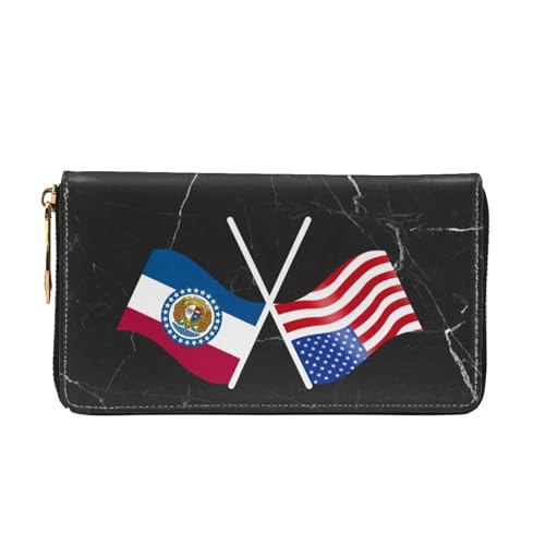 American And Missouri Flag Wallet Card Bag3