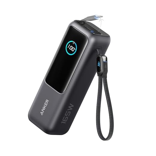 PowerBank Anker Zolo Power Bank, 25000mAh Caricatore Portatile con Tre Porte USB-C da 100W per Ricarica Multi-Dispositivo, Cavi Integrati e Retrattili, Per iPhone 17/16 Pro Max Series, MacBook, Samsung e Altro