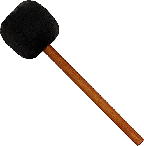 Gong Mallet Beater With Sapele Wood Handle And Soft Fleece Head — Made In Germany — For Meditation, Sound Healing Therapy And Yoga,2-Year Warranty #TOP30